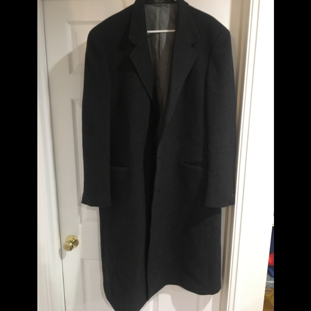 Black long trench coat